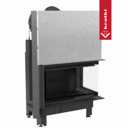Топка Kratki PRO MBO/P/BS/G/SG угловое гнутое стекло справа (Чёрная футеровка)
