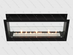 Встроенный биокамин Lux Fire Сквозной 1130 S