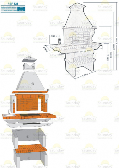 Печь-барбекю Ref - 126