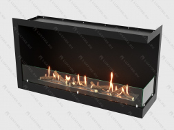 Встроенный биокамин Lux Fire Угловой 1155 М (правый угол)
