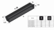 Решётка Kratki Luft 12x60 черная