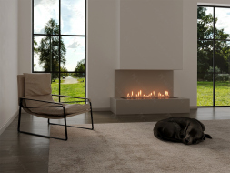 Автоматический биокамин Lux Fire Smart Flame 700 RC INOX