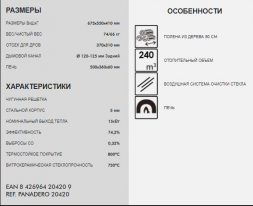 Печь PANADERO Печь Gothic 2 дровяная (распродажа)