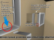 Ретро белая с одной дверкой открывающейся 22х22